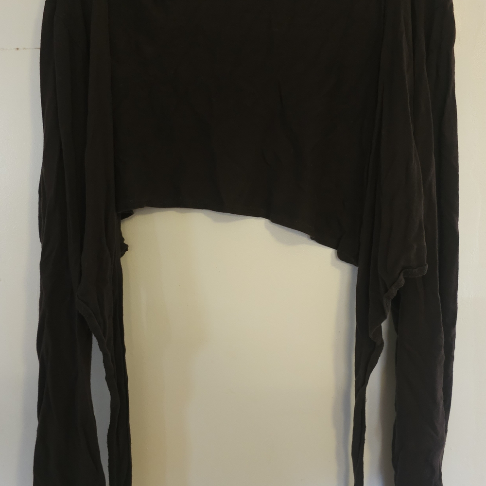 Women's Black Long Sleeve Top